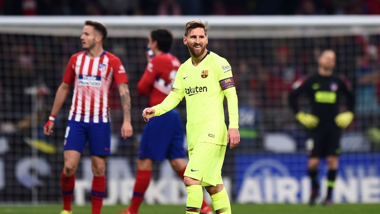 Lionel Messi had a testing night against Atletico
