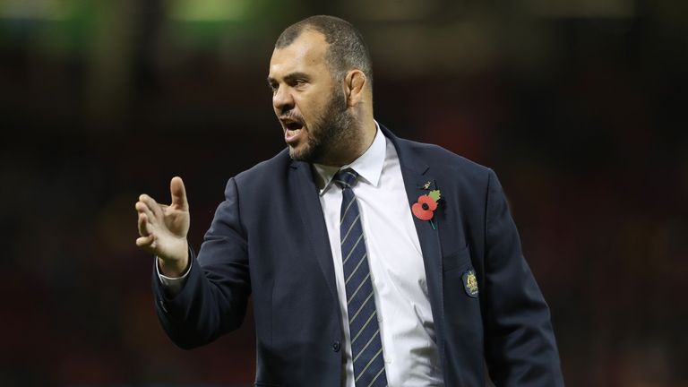 Australia coach Michael Cheika was less than impressed with some of the referring decisions