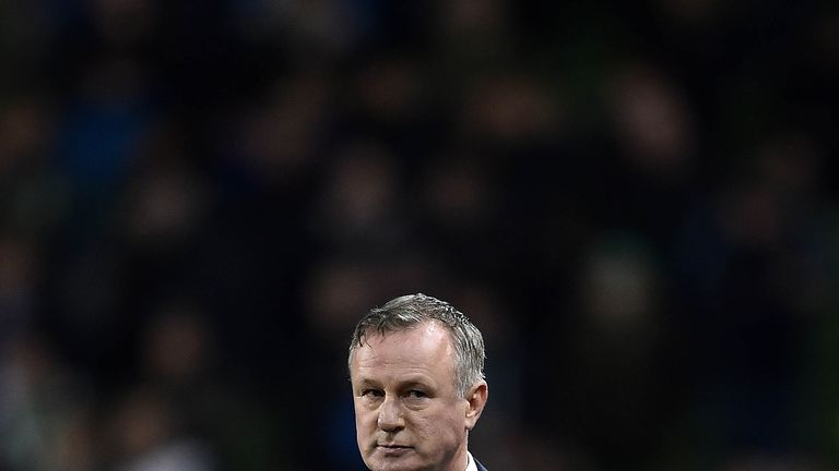 Michael O&#39;Neill during the International friendly football game between the Republic of Ireland and Northern Ireland 