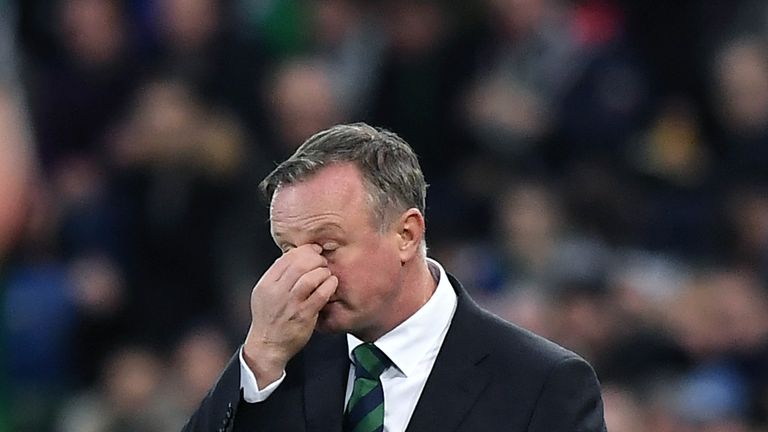 Northern Ireland cut a disappointed figure on the touchline