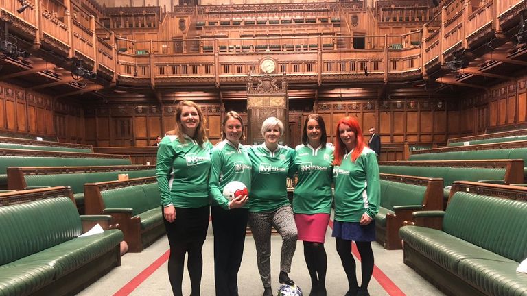 The team cancelled a game on Tuesday to be in parliament for votes. Pic: @HannahB4LiviMP