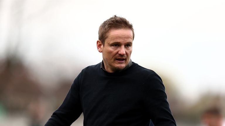 during the Sky Bet League One match between AFC Wimbledon and Northampton Town at The Cherry Red Records Stadium on March 11, 2017 in Kingston upon Thames, England.