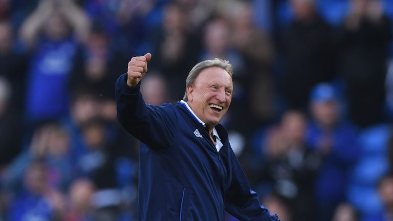  during the Premier League match between Cardiff City and Fulham FC at Cardiff City Stadium on October 20, 2018 in Cardiff, United Kingdom.