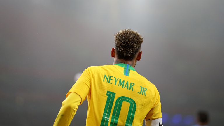 Brazil's Neymar during the International Friendly match at the Emirates Stadium, London                                                                                                                               