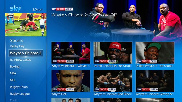 Catch our exclusive shows and interviews featuring the heavyweight rivals On Demand