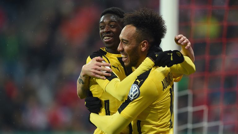 Ousmane Dembele Pierre-Emerick Aubameyang Dortmund