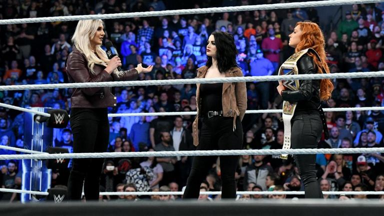 SmackDown general manager Paige teed up a triple threat for Becky Lynch's title at TLC