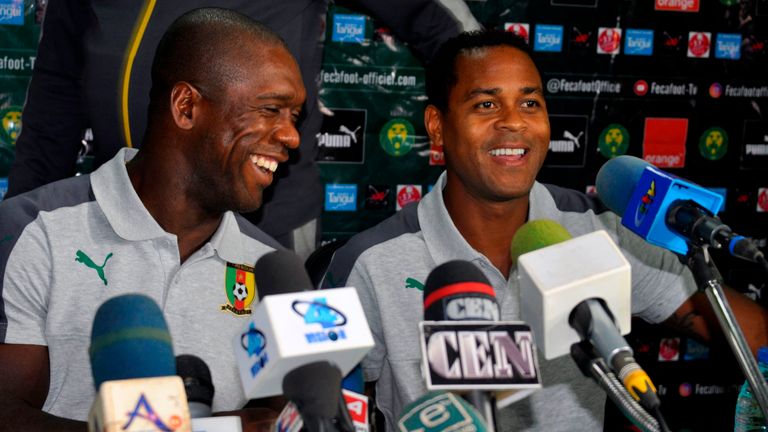 Patrick Kluivert is working as Seedorf's assistant
