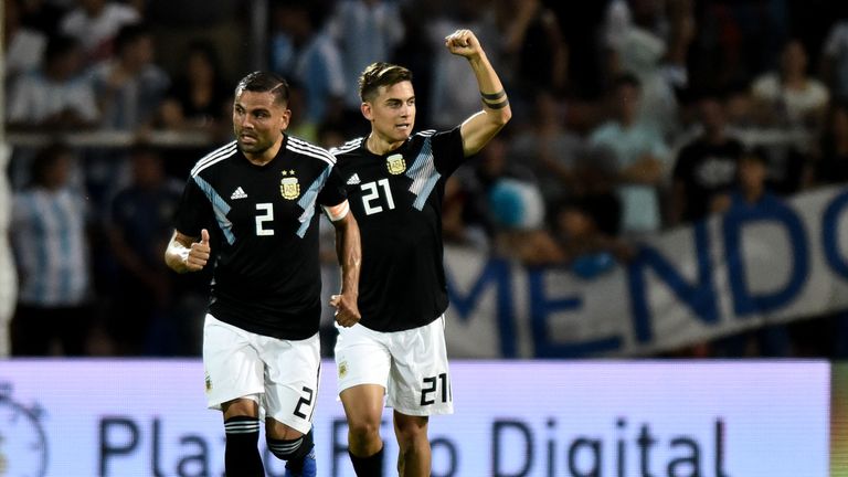 Paulo Dybala Argentina v Mexico