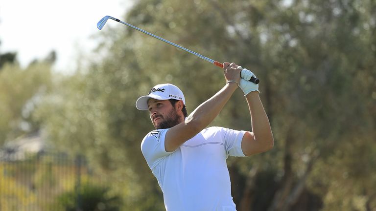 during the first round of the Shriners Hospitals for Children Open at TPC Summerlin on November 1, 2018 in Las Vegas, Nevada.