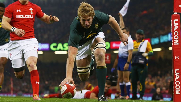 Pieter-Steph du Toit thought he had given South Africa the lead as early as the fourth minute