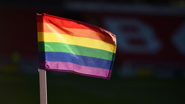 Rainbow Laces corner flag