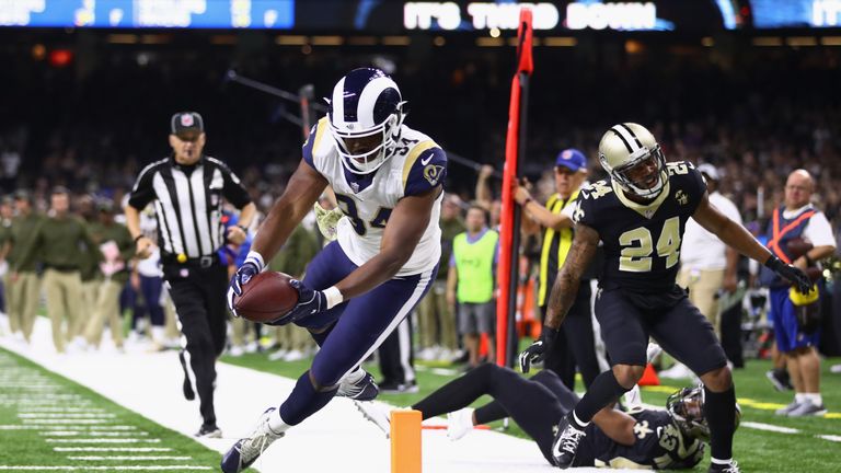 NEW ORLEANS, LA - NOVEMBER 04:  during the third quarter of the game against the Los Angeles Rams at Mercedes-Benz Superdome on November 4, 2018 in New Orleans, Louisiana.  (Photo by Gregory Shamus/Getty Images)