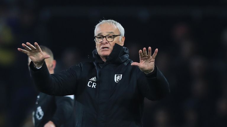 Claudio Ranieri helped lift Fulham off the bottom of the Premier League