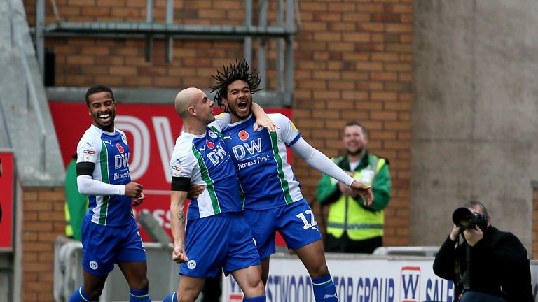 Reece James put Wigan ahead with a free-kick