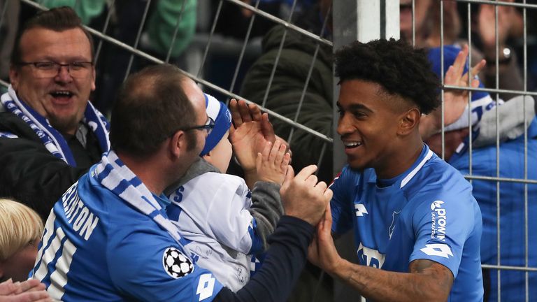 Arsenal loanee Reiss Nelson scored his sixth goal in seven league games for Hoffenheim just two minutes after coming on