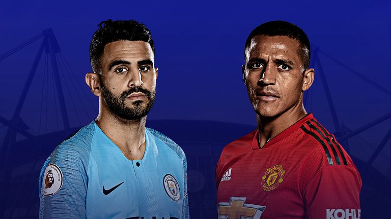 Riyad Mahrez and Alexis Sanchez face off when Manchester City host Manchester United