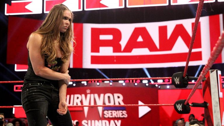 Ronda Rousey was brutalised by Becky Lynch as SmackDown invaded Raw this week