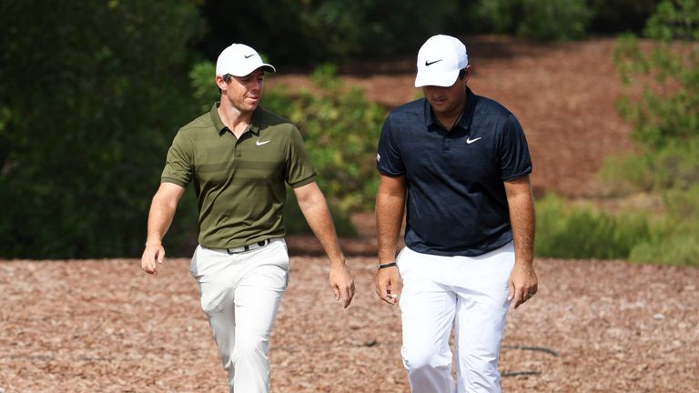 during day two of the DP World Tour Championship at Jumeirah Golf Estates on November 16, 2018 in Dubai, United Arab Emirates.