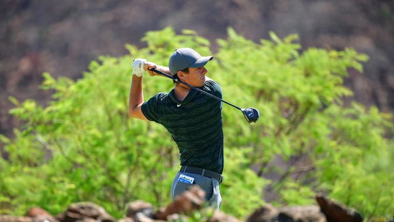 Rory McIlroy plays a shot during the third round of the Nedbank Golf Challenge at Gary Player CC on November 10, 2018 in Sun City, South Africa.