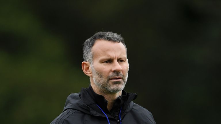  during a Wales training session at Vale Resort on October 15, 2018 in Cardiff, Wales.