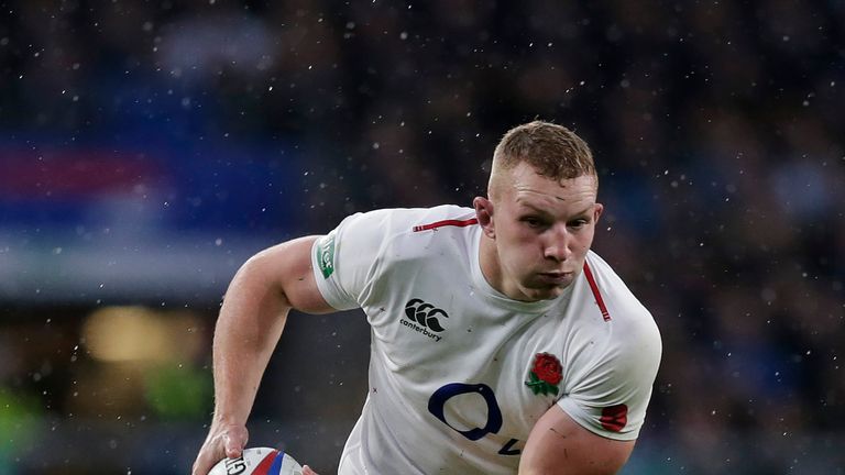 Sam Underhill of England during the Quilter International match between England and New Zealand at Twickenham Stadium on November 10, 2018 in London, United Kingdom.