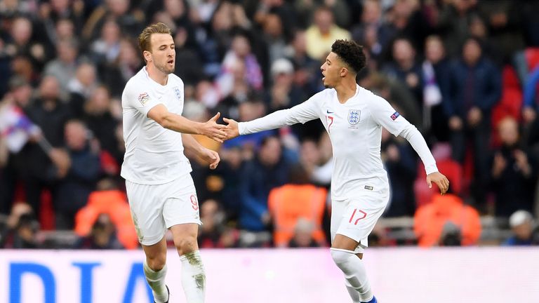 during the UEFA Nations League A group four match between England and Croatia at Wembley Stadium on November 18, 2018 in London, United Kingdom.