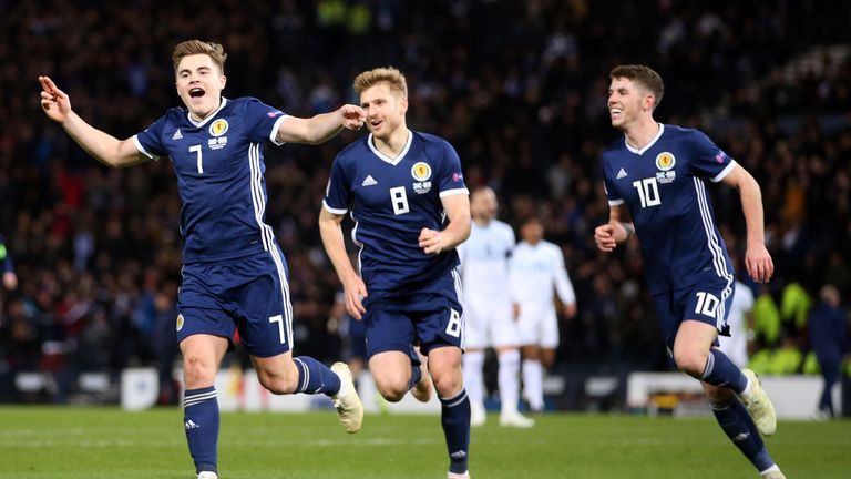 Scotland have the insurance of a Euro 2020 play-off after finishing top of their Nations League group above Israel and Albania in 2018