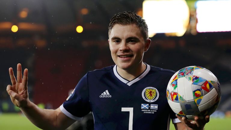 James Forrest's three goals for Scotland confirmed their Pot 3 status