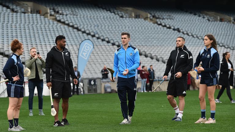 World Rugby Champions, New Zealand All Blacks and Dublin GAA senior players were in Croke Park on Friday at the AIG Heroes event, a CSR initiative to help support local grassroots communities by using their sporting partnerships with Dublin GAA and others to promote sport as a means to build self-confidence and social skills in young kids