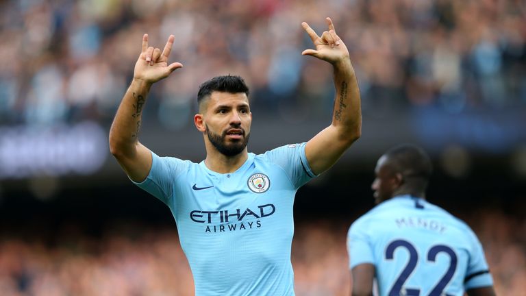 Sergio Aguero put Manchester City 2-0 up