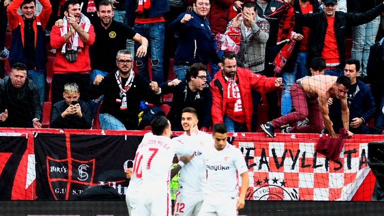 Sevilla moved to the top of LaLiga on Sunday