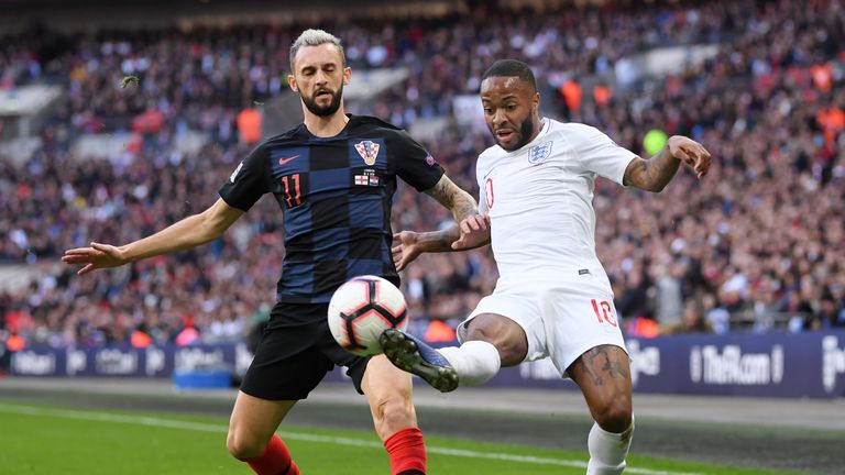  during the UEFA Nations League A group four match between England and Croatia at Wembley Stadium on November 18, 2018 in London, United Kingdom.