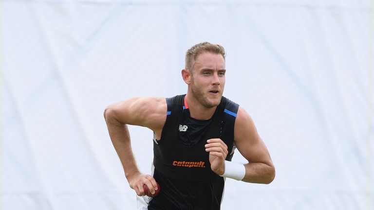 Stuart Broad at nets on November 4, 2018 in Galle, .