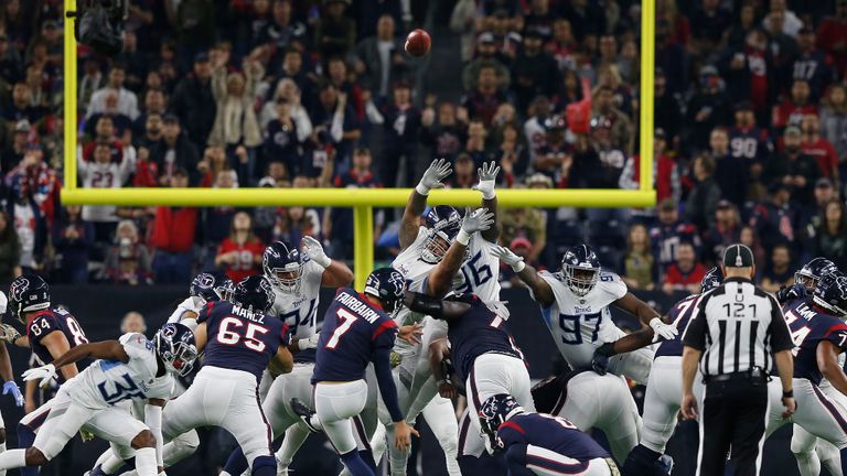 NFL: Texans lose to Titans on late field goal from Succop