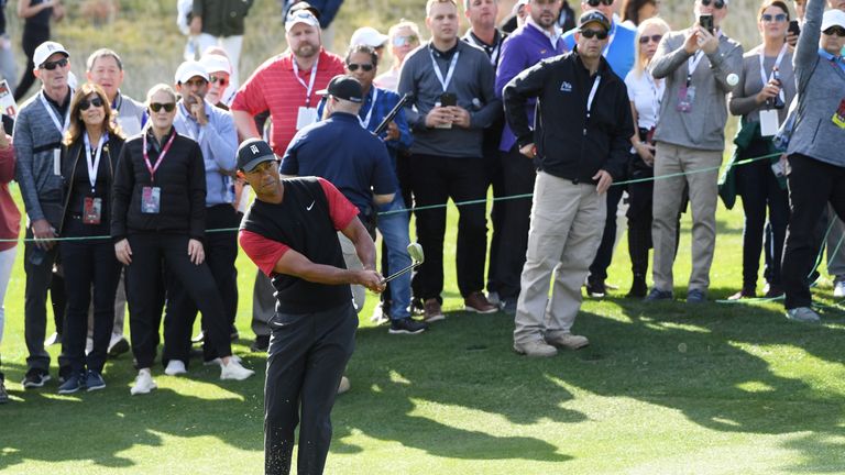 Woods was a player down with two players to play before leveling with a chip-in for birdie at 17