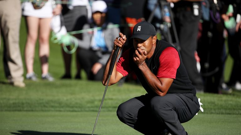 during The Match: Tiger vs Phil at Shadow Creek Golf Course on November 23, 2018 in Las Vegas, Nevada.