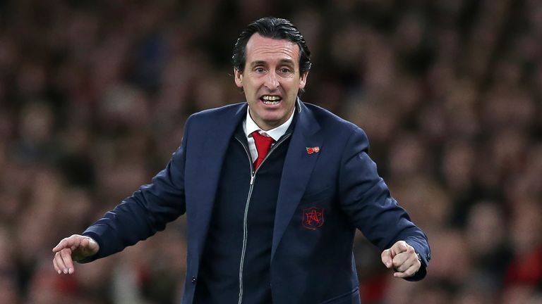 Unai Emery Arsenal v Wolves