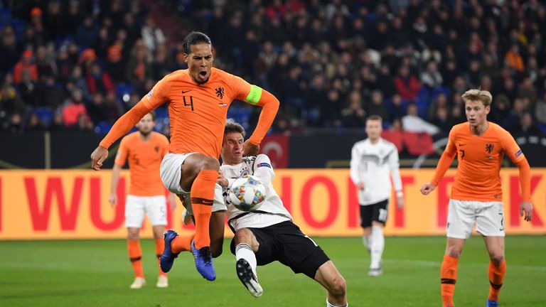 UEFA Nations League A group one match between Germany and Netherlands at Veltins-Arena on November 19, 2018 in Gelsenkirchen, Germany