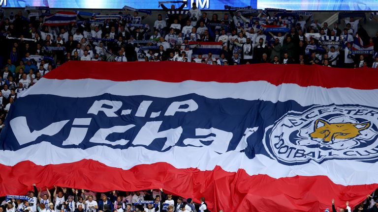 A Thai flag was carried around the ground before kick-off