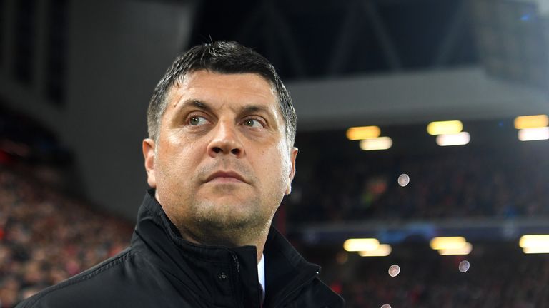  during the Group C match of the UEFA Champions League between Liverpool and FK Crvena Zvezda at Anfield on October 24, 2018 in Liverpool, United Kingdom.