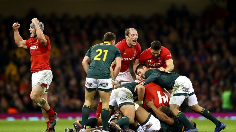 Alun Wyn Jones roared for Wales against the Springboks