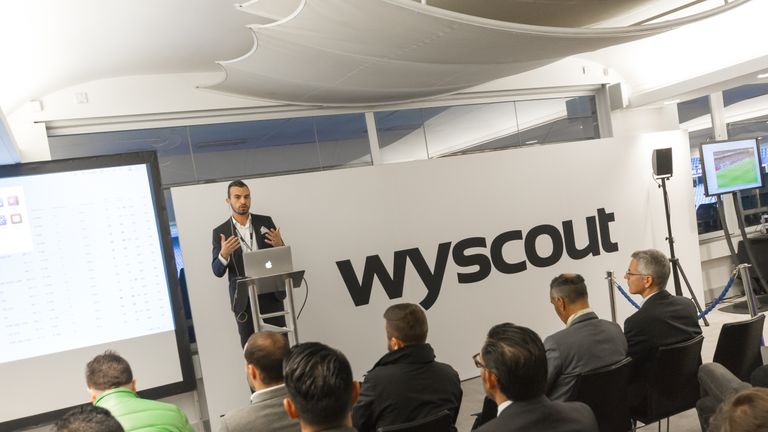 CEO Matteo Camponodico at the Wyscout forum at Stamford Bridge 2017