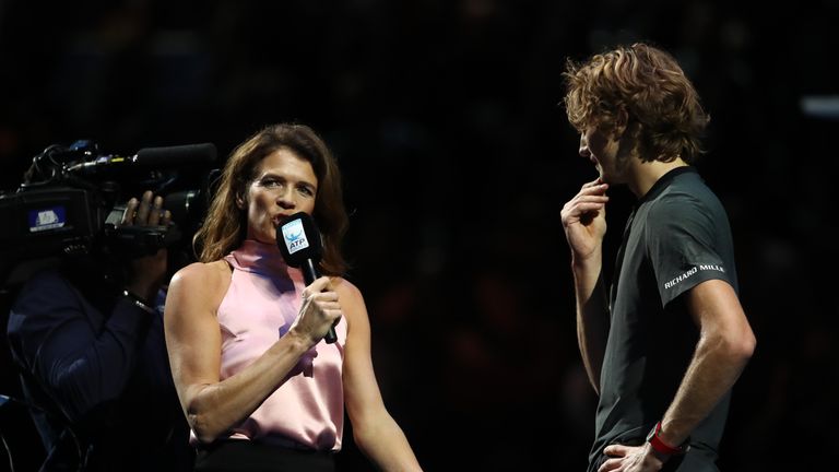 Sky Sports' Annabel Croft called on the crowd to show greater respect towards Alexander Zverev