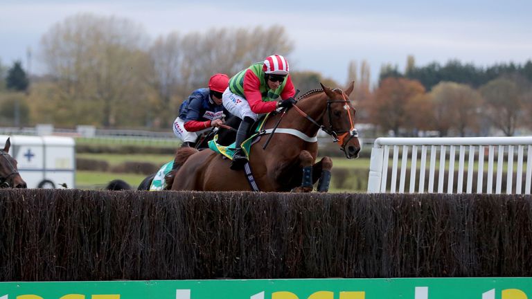 Definitly Red ridden by Danny Cook wins the bet365 Charlie Hall Chase On Racing UK Handicap Chase during day two of The Bet365 Meeting at Wetherby Racecourse, Wetherby. PRESS ASSOCIATION Photo. Picture date: Saturday November 3, 2018. See PA story RACING Wetherby. Photo credit should read: Richard Sellers/PA Wire