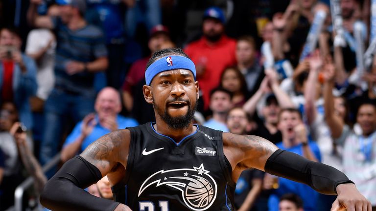 Terrence Ross celebrates his late three-pointer