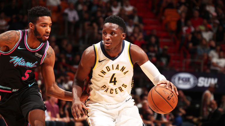 Victor Oladipo in action for the Indiana Pacers