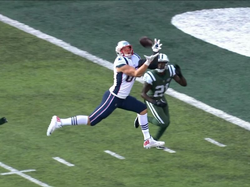 WATCH: Rob Gronkowski hauled in a stunning catch for a TD on his New  England Patriots return, NFL News