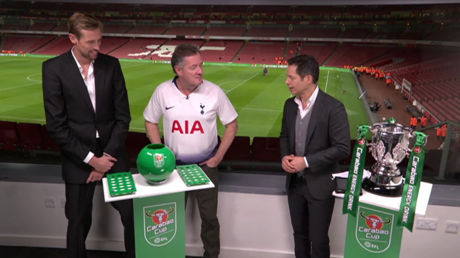 Piers Morgan forced to wear Tottenham shirt after losing bet | Football