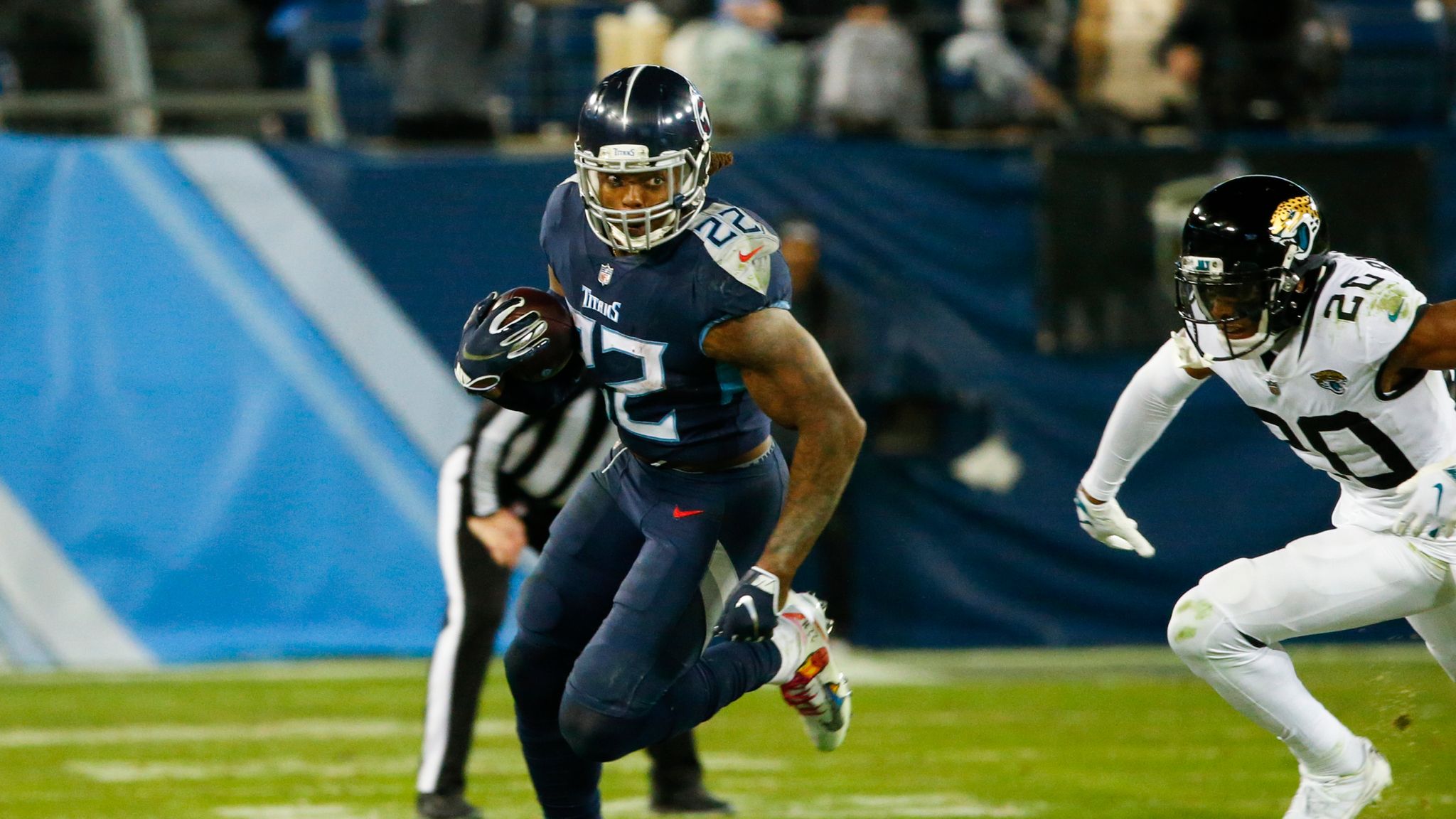 Derrick Henry sets NFL records as Titans rout Jaguars 30-9